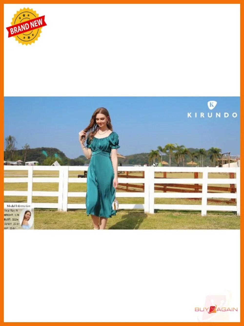 Satin Off Shoulder Midi Dress Bubble Sleeve Wedding Guest Cocktail